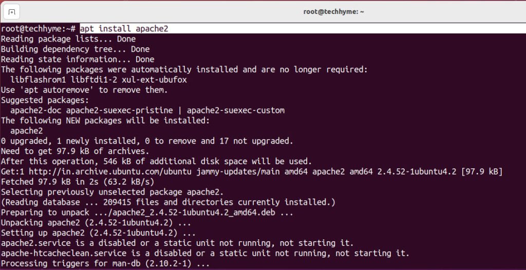 How To Install Apache Web Server In Ubuntu Tech Hyme