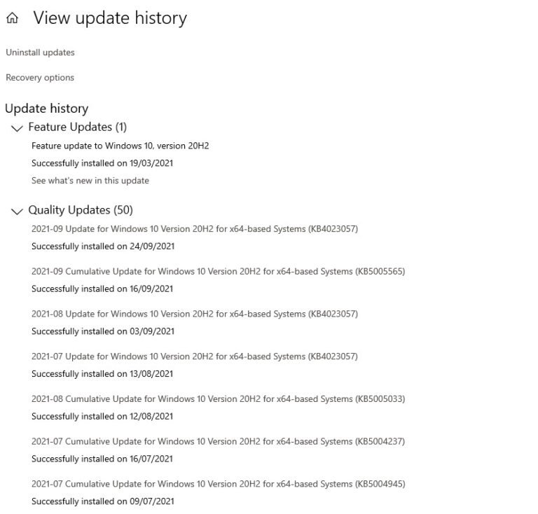 [Windows 10] View Windows Update History with CMD and Powershell Tech