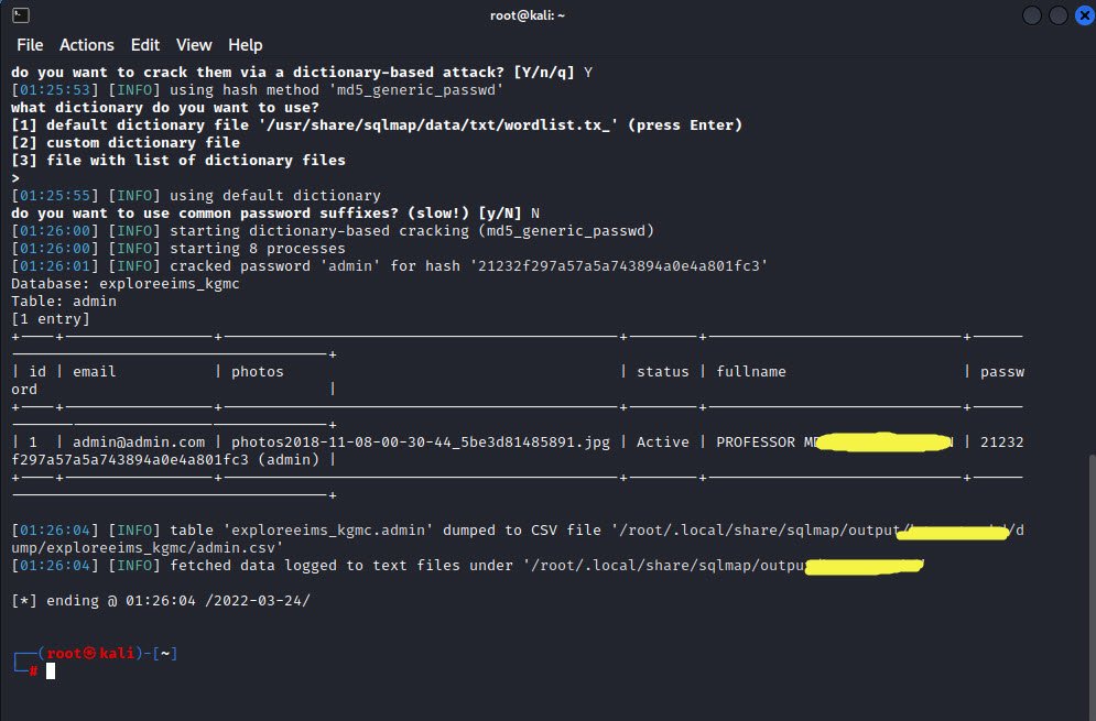 SQLMAP Tutorial Techhyme