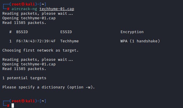 wireless handshake aircrack techhyme