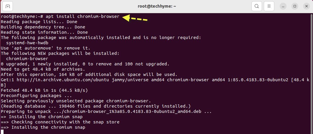 Install Chromium Browser Ubuntu Techhyme