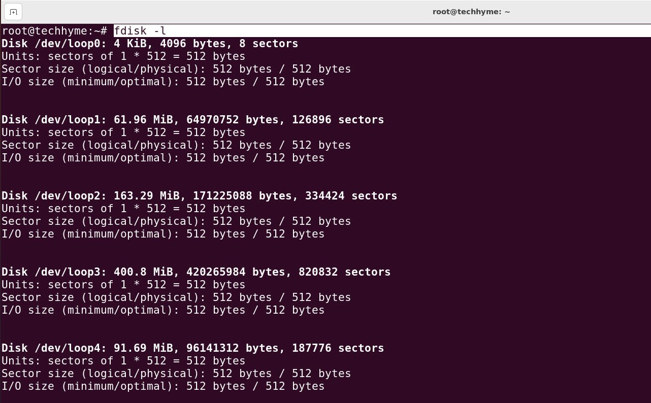 List Disk Partitions Ubuntu Techhyme