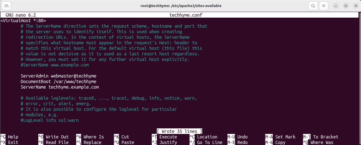 Install Apache Server In Ubuntu Techhyme