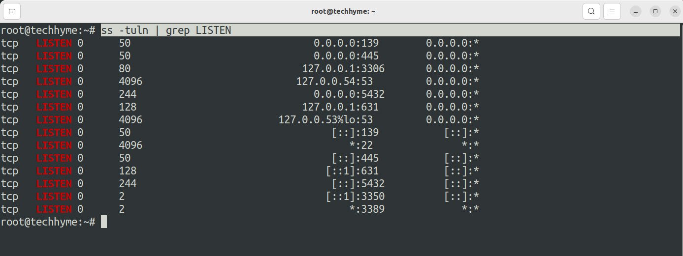 Open Close Ports Ubuntu Techhyme