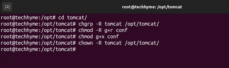 Apache Tomcat Installation Ubuntu Techhyme