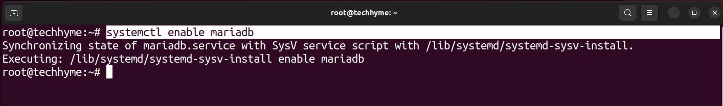 MariaDB Install Ubuntu Techhyme