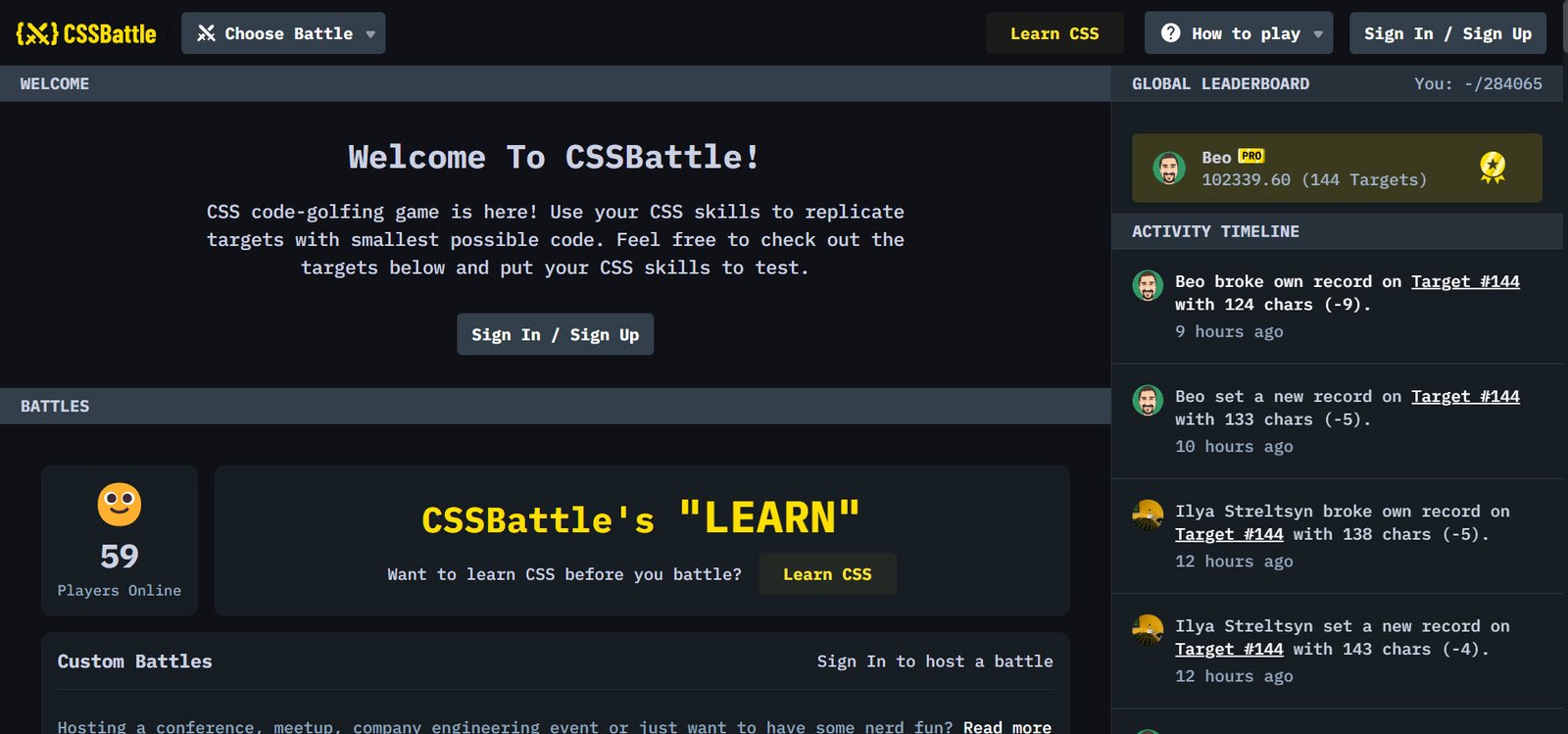 CSS Battle Techhyme CSS Tool