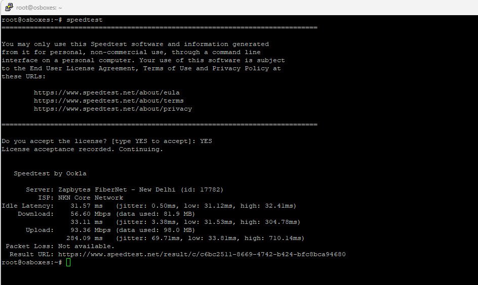 Test Internet Speed Command Line Techhyme