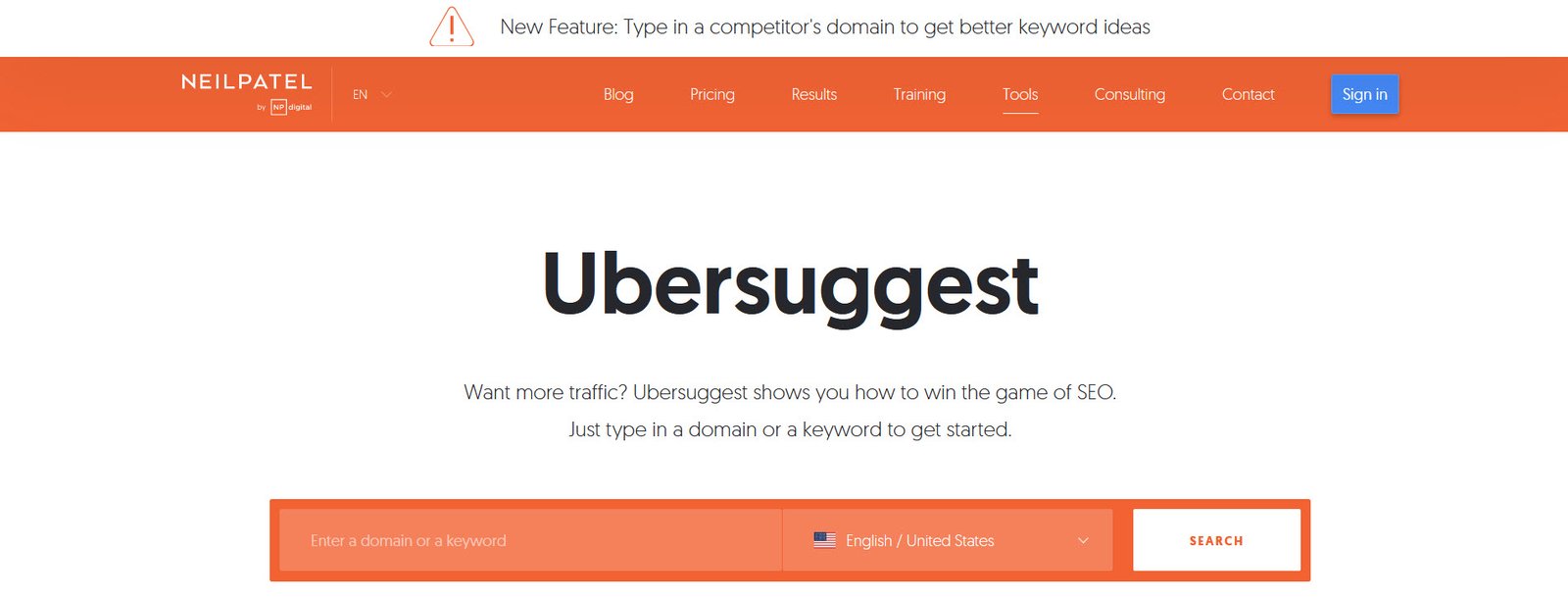 Ubersuggest  SEO Tools Techhyme