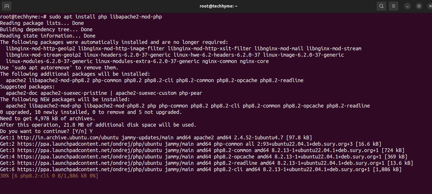 Apache PHP Install 2