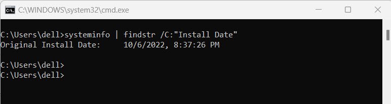 Install Date Windows Command Line techhyme