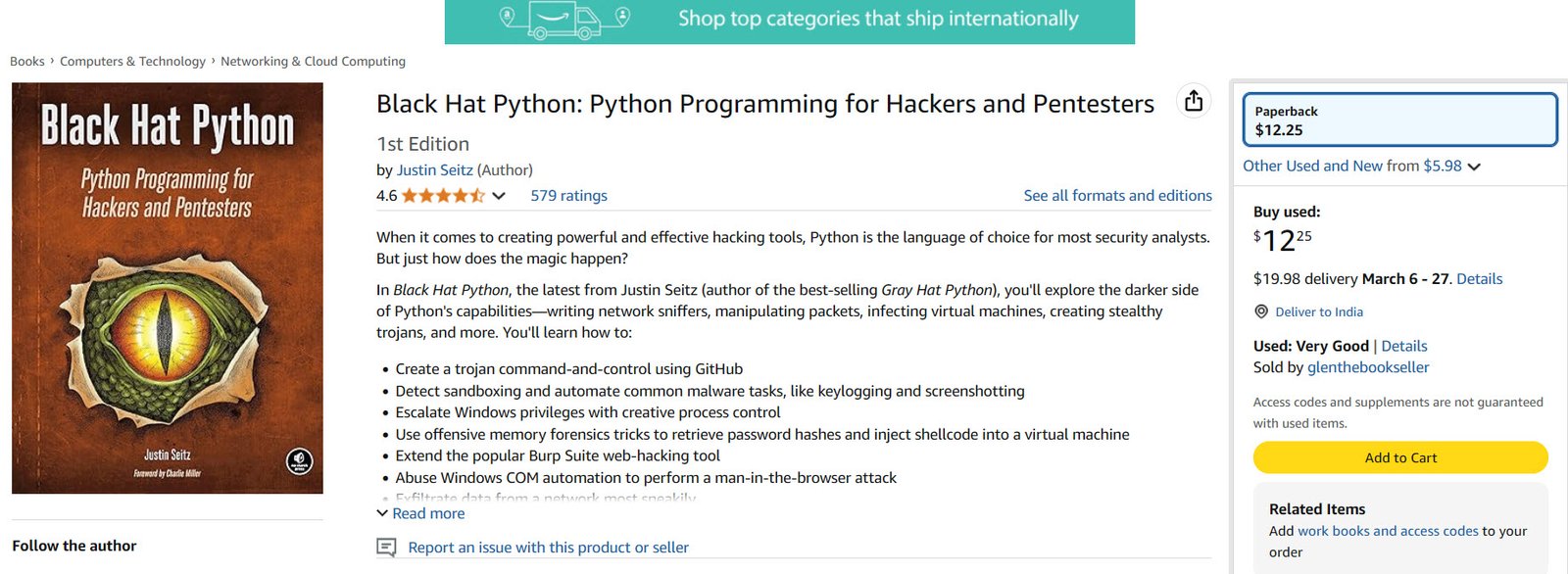 Black Hat Python