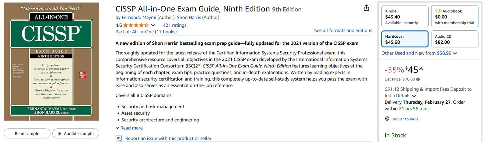 CISSP All-in-One Exam Guide