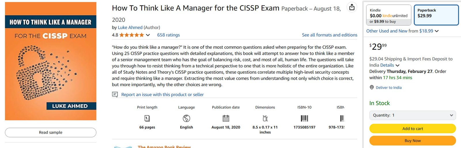 How To Think Like A Manager for the CISSP Exam