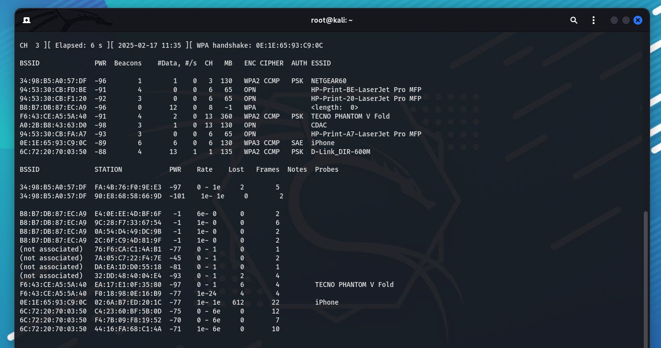 airodump command